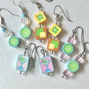 FREE with a bundle! Set of 4 Party Earrings, margarita